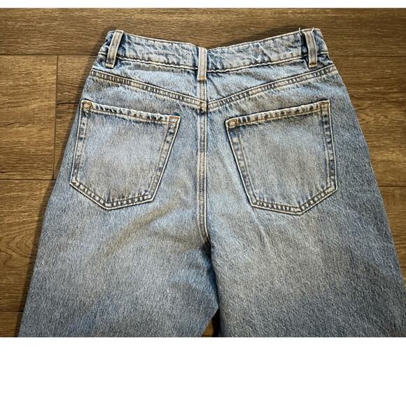 Garage Denim Wide Leg Distressed Ripped Jeans Size 3/ 26 - Picture 7 of 7